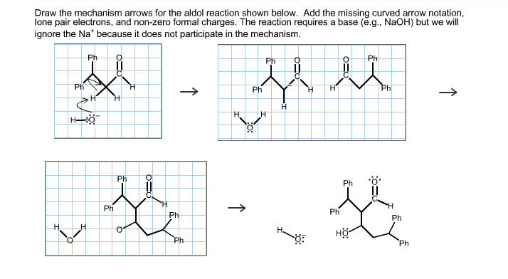 Solved Draw the mechanism arrows for the aldol reaction | Chegg.com