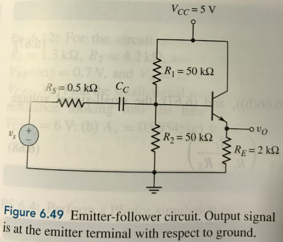 Solved EXERCISE PROBLEM Ex 6.13: Consider the circuit and | Chegg.com