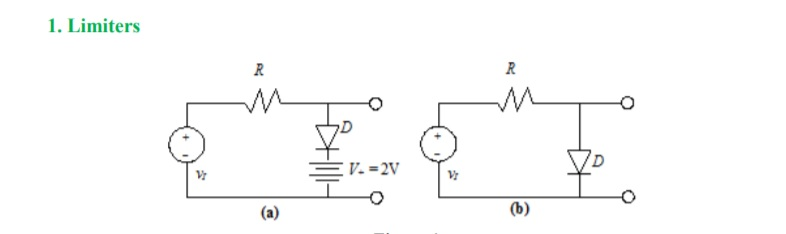 Solved Diode (D) = 0.7 V R = 1K Ohms Vi = 5 volts | Chegg.com