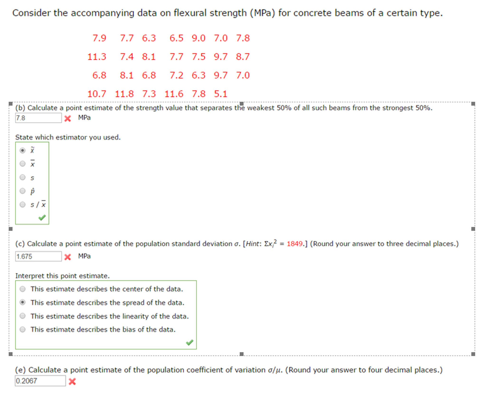 solved-consider-the-accompanying-data-on-flexural-strength-chegg