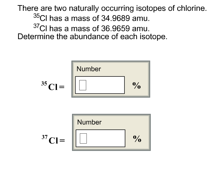 isotopes of chlorine 35 and 37