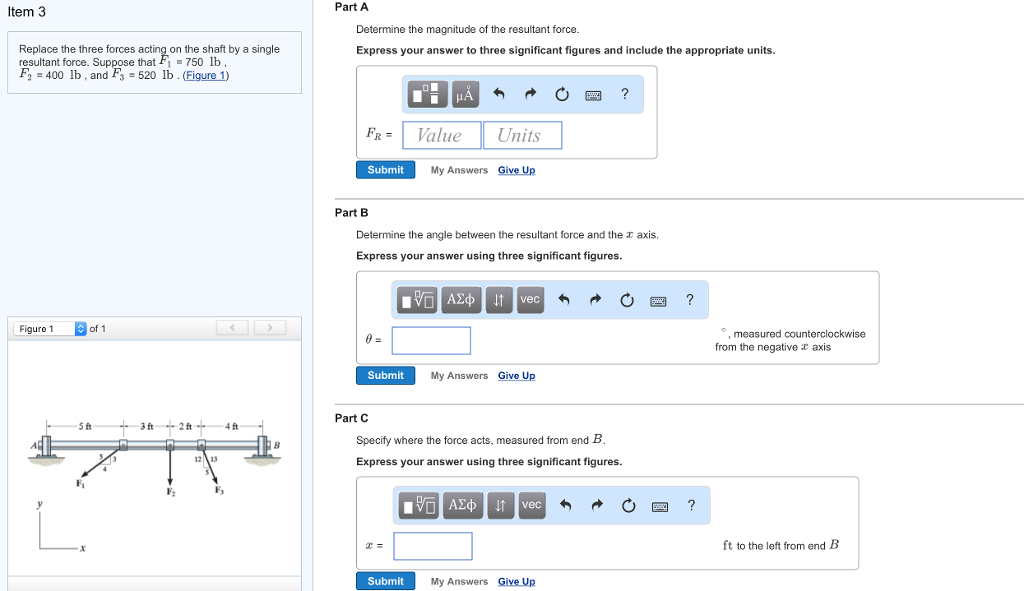 Solved Part A Item 3 Determine the magnitude of the | Chegg.com