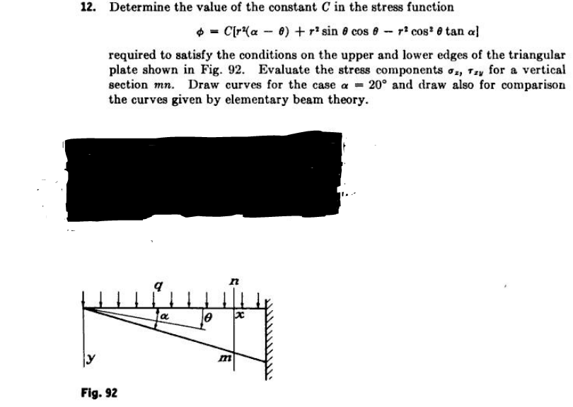 Solved 12. Determine the value of the constant C in the | Chegg.com