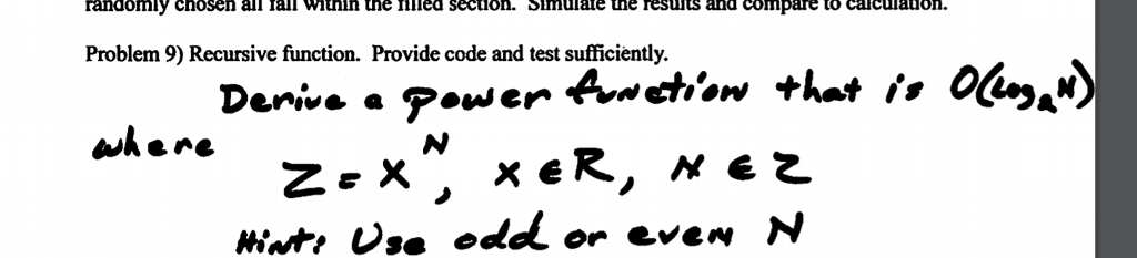 solved recursive power function watch lecture 6 -... Solved Recursive function. Provide code and test | Chegg.com