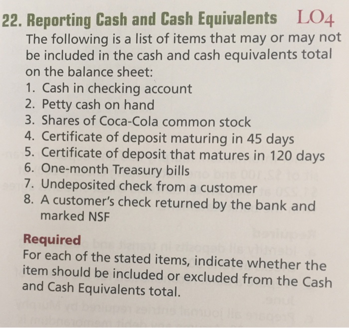 Solved The following is a list of items that may or may not