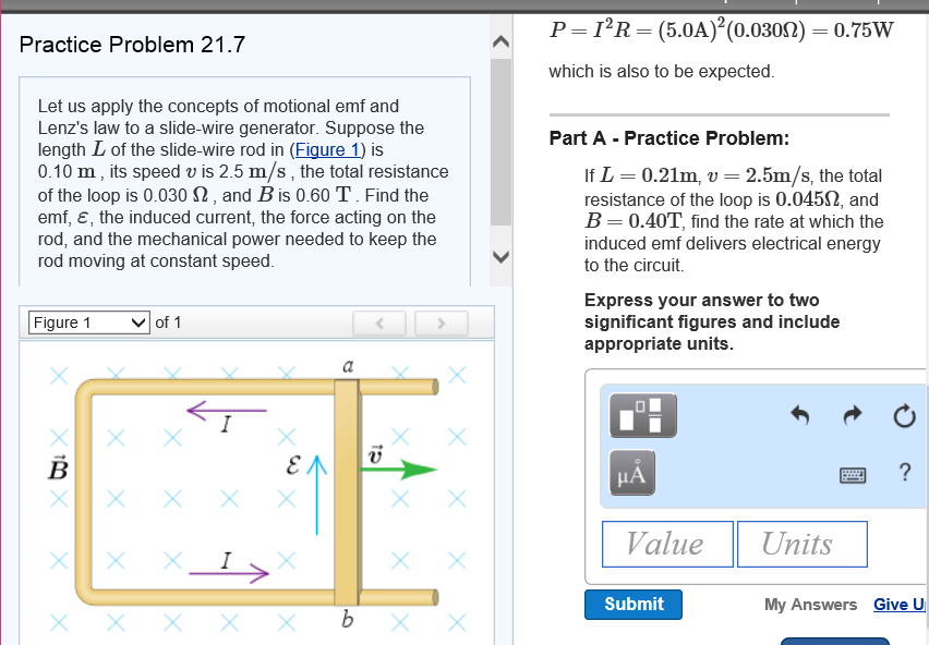 Solved Let Us Apply The Concepts Of Motional Emf And Lenz s Chegg