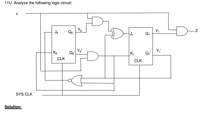 Solved Analyze the following logic circuit: | Chegg.com