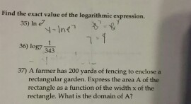Solved Find the exact value of the logarithmic expression. | Chegg.com