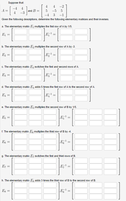 Solved Suppose That: Given The Following Descriptions, | Chegg.com