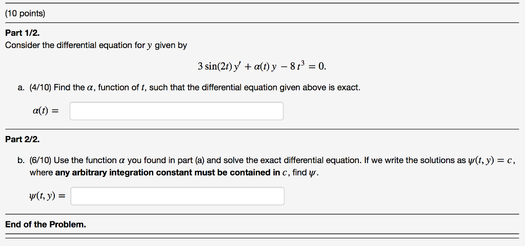 Solved Can someone help me with this differential equation | Chegg.com