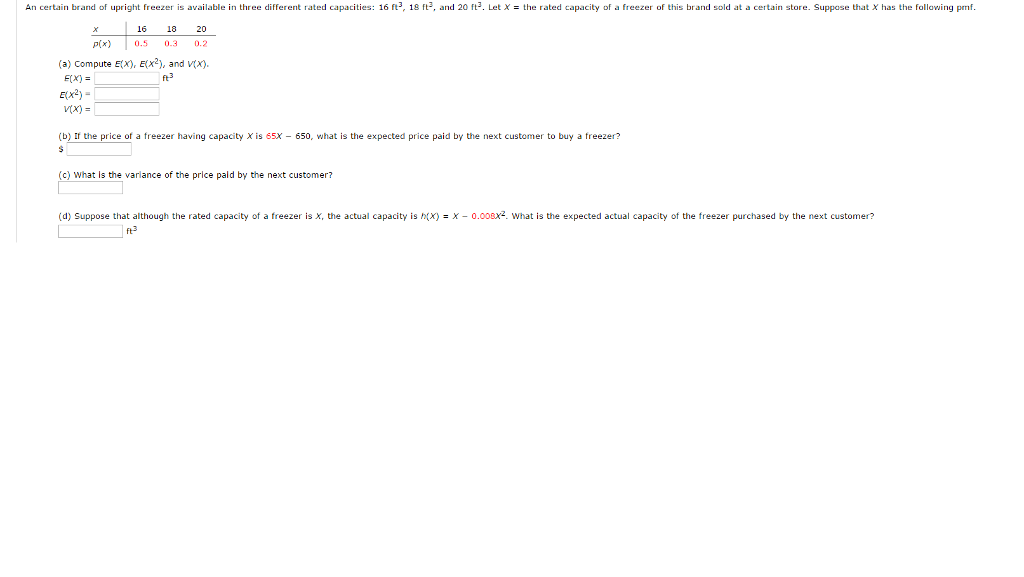 An certain brand of upright freezer is available in