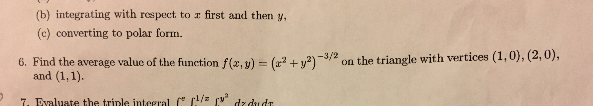 Solved Find the average value of the function f(x, y) = (x^2 | Chegg.com