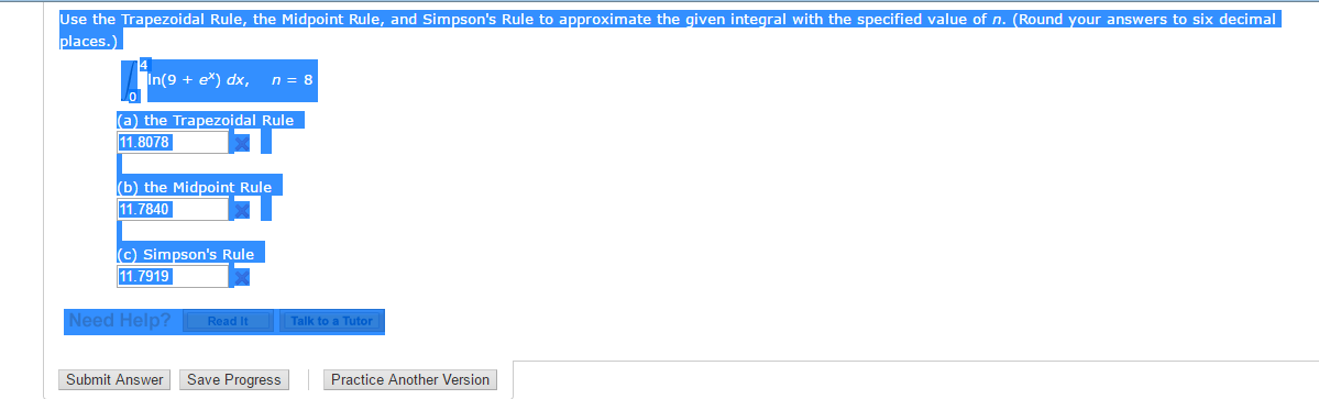 Solved Use The Trapezoidal Rule, The Midpoint Rule, And | Chegg.com