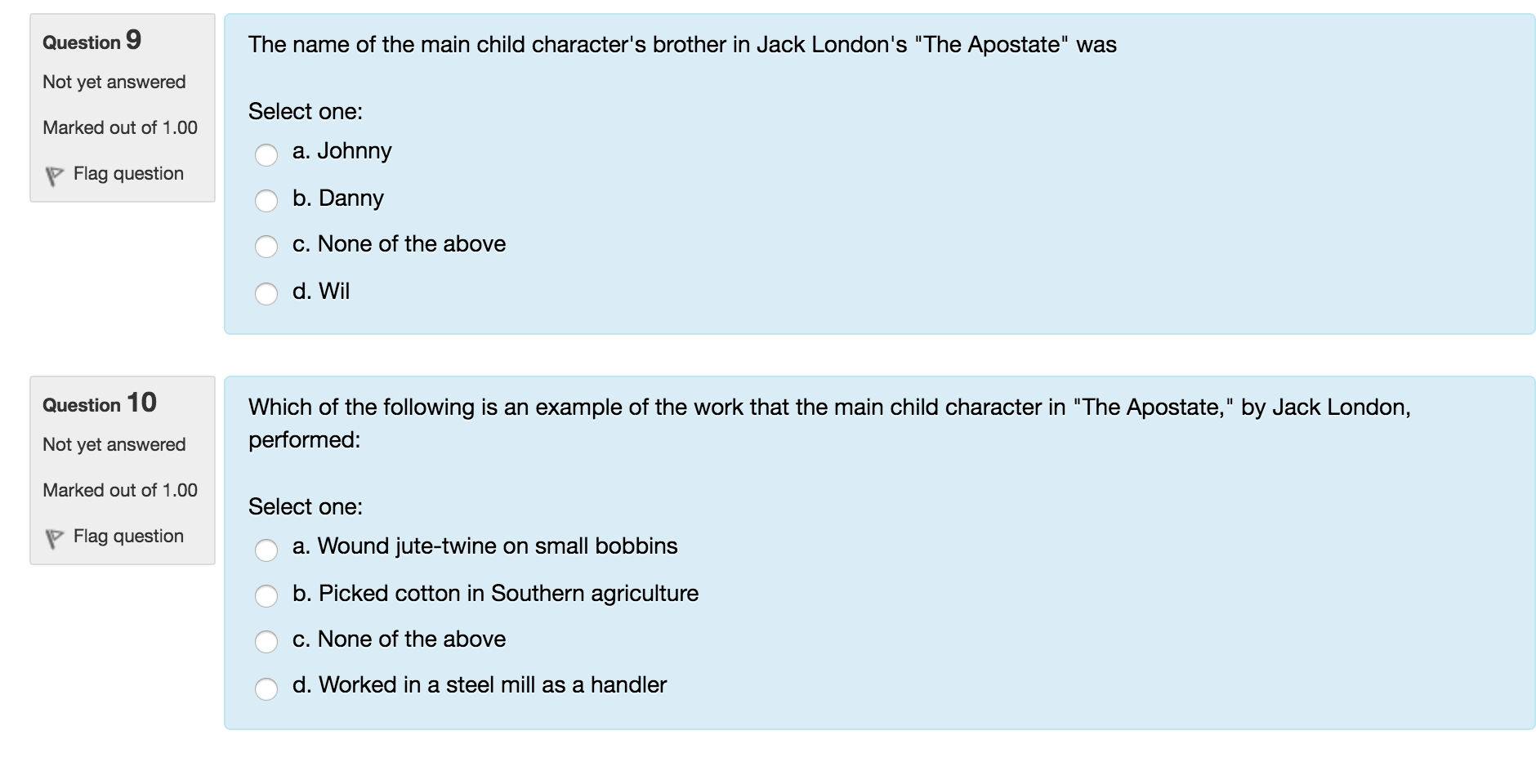 Solved Question 1 Not Yet Answered Marked Out Of 1.00 Flag | Chegg.com