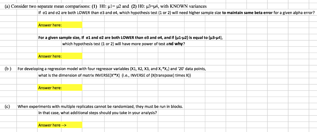 (a) Consider two separate mean comparisons: (1) H0: | Chegg.com