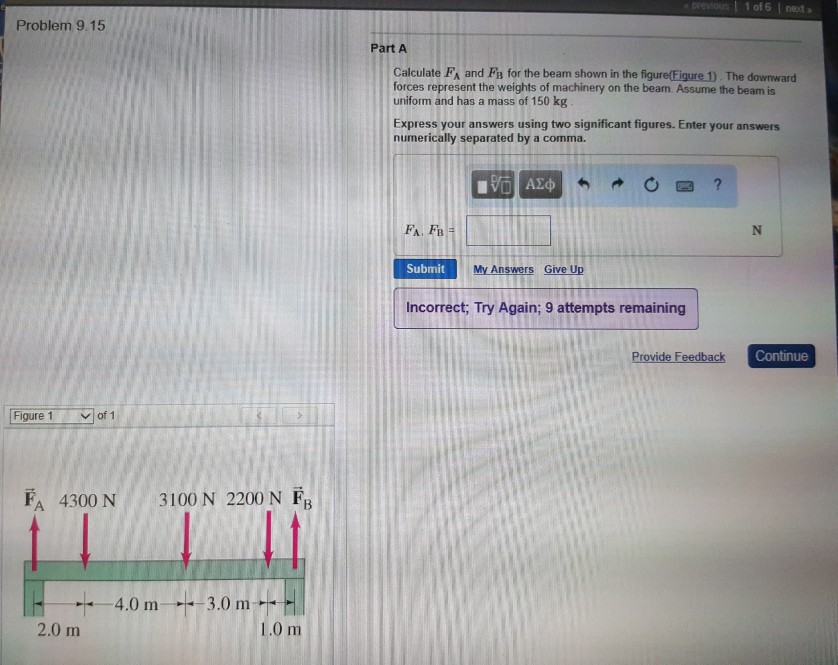 Solved Calculate F_A and F_B for the beam shown in the | Chegg.com