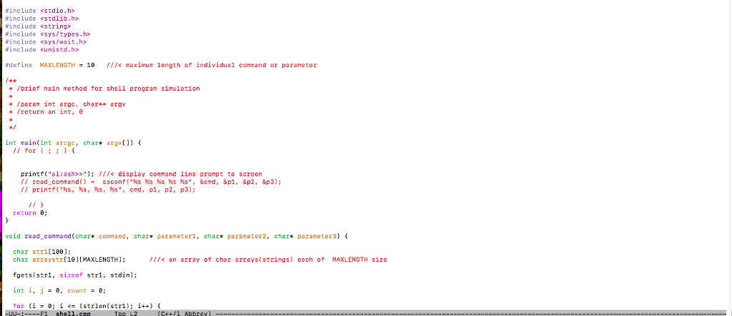Solved Hi I am trying to create a runnable shell program and | Chegg.com