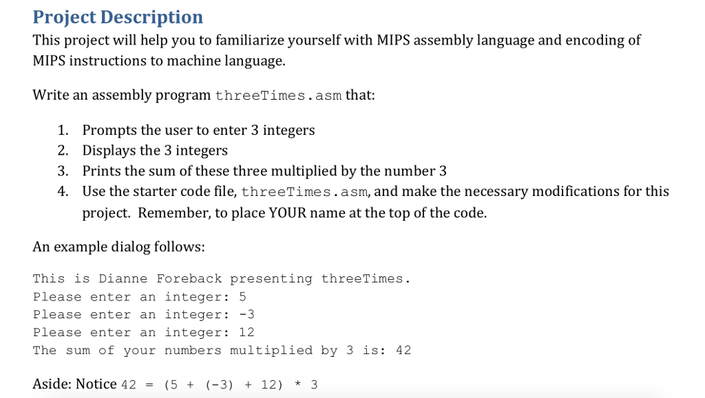 Project Description This project will help you to | Chegg.com