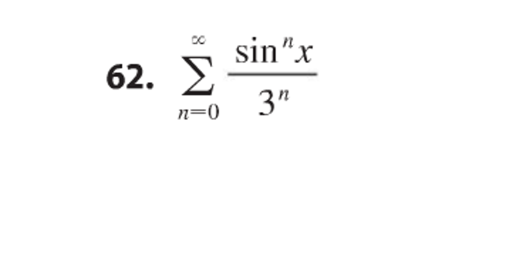 Solved Find the value of x for which the series converges. | Chegg.com