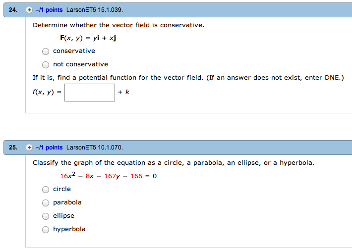 Solved Determine Whether The Vector Field Is Conservative. | Chegg.com