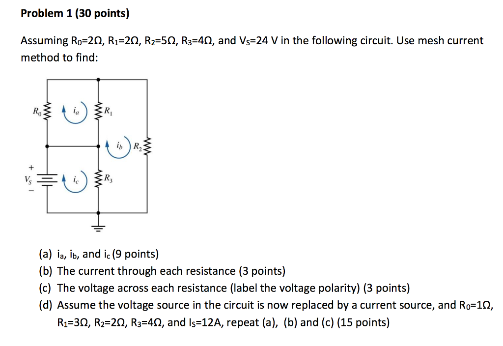 Solved Assuming R 0 2 Ohm R 1 2 Ohm R 2 5 Ohm R 3 Chegg