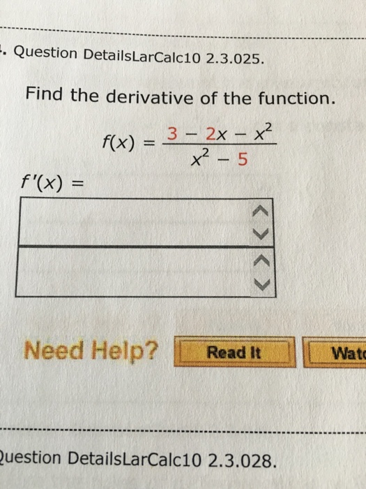 solved-find-the-derivative-of-the-function-f-x-3-2x-chegg