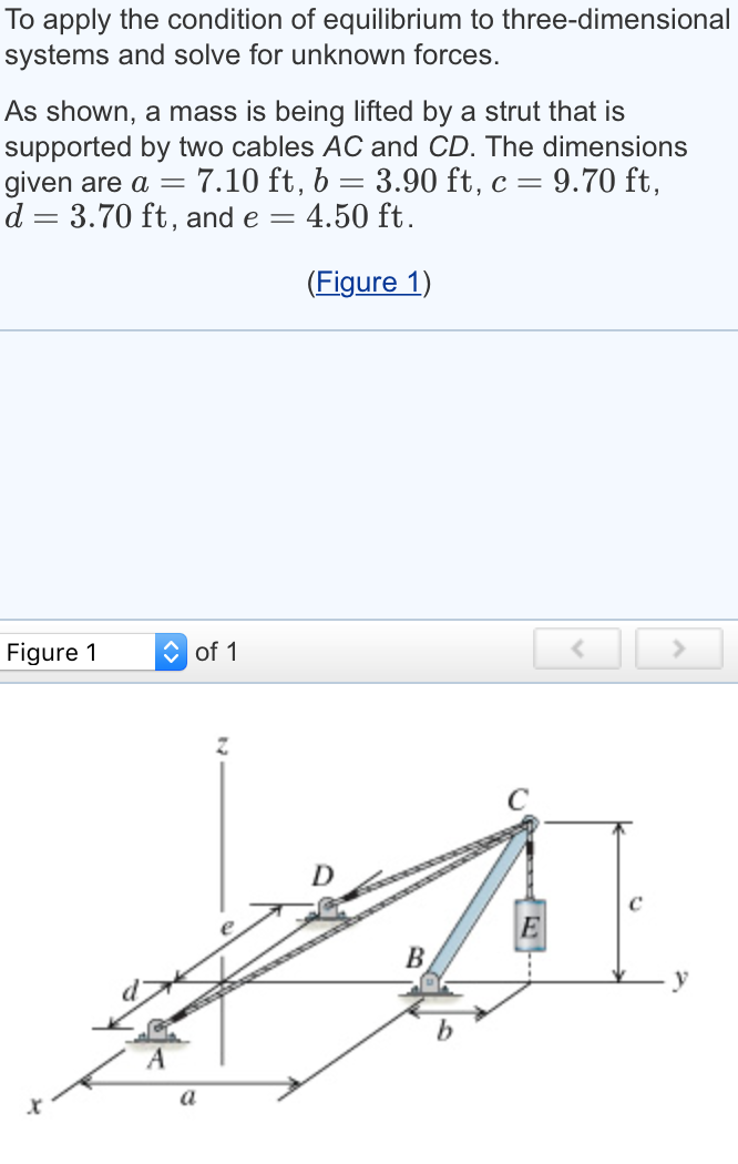 Solved To apply the condition of equilibrium to | Chegg.com