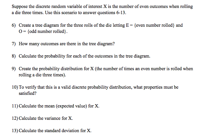 Solved suppose the discrete random variable of interest x is chegg