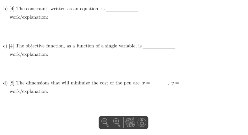 Solved 1 Read The Optimization Problem Below Then Answer Chegg Solved 1 Read The Optimization Problem Below Then Answer Chegg