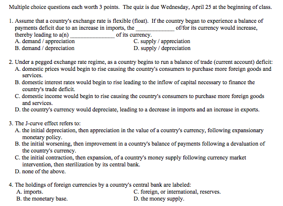 Solved Multiple choice questions each worth 3 points. The | Chegg.com