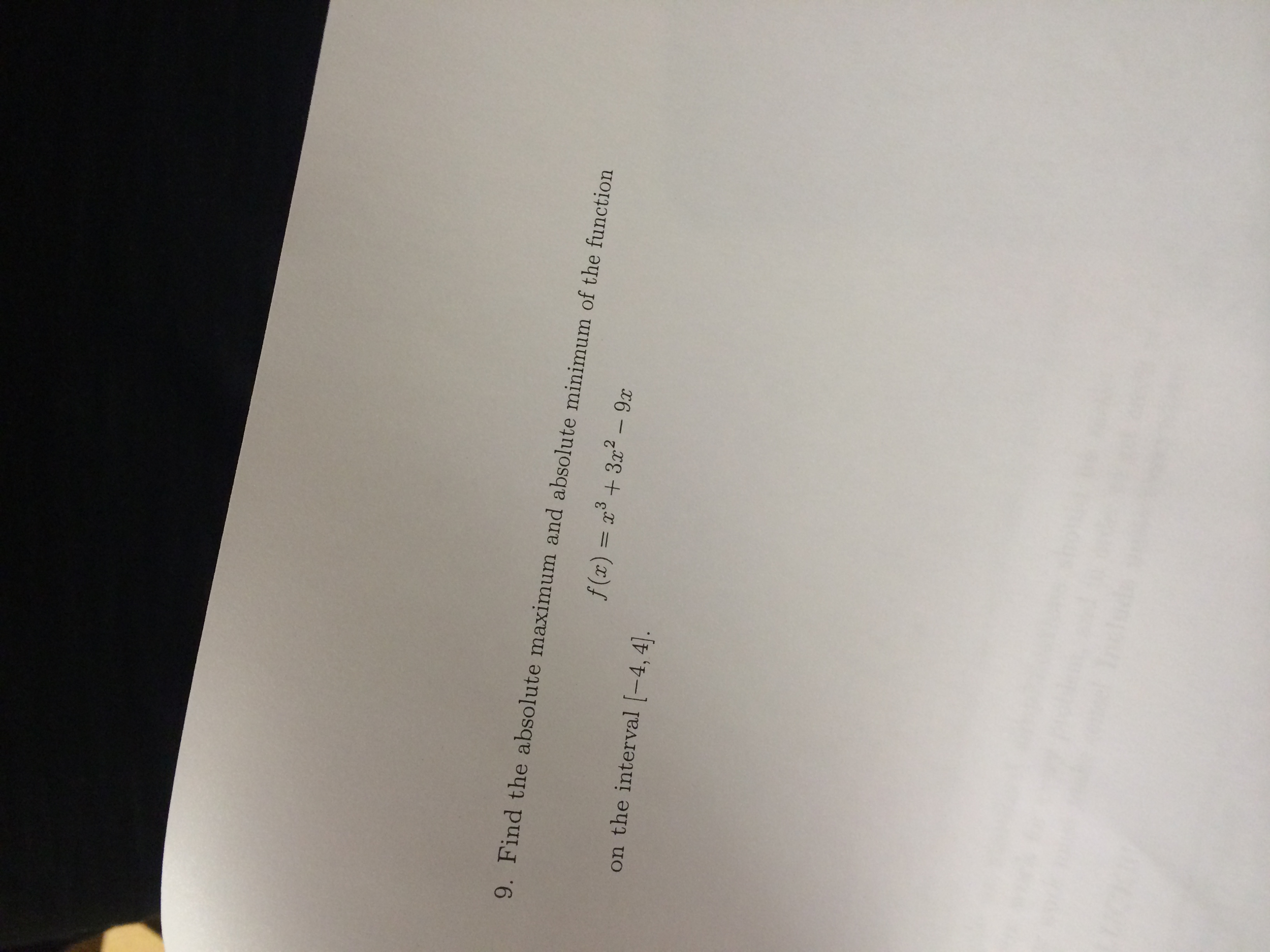 Solved Find the absolute maximum and absolute minimum of the