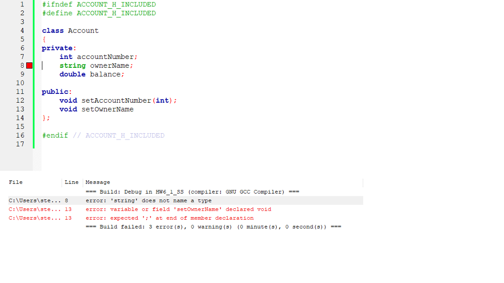 Solved Doing object-oriented programming. Put a class in a | Chegg.com