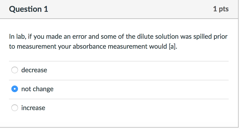 Solved In lab, if you made an error and some of the dilute