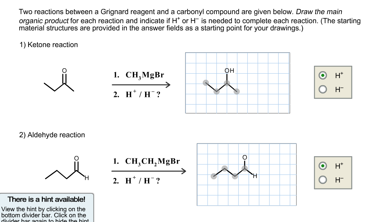 Solved 6.) Two reactions between a Grignard reagent and a | Chegg.com