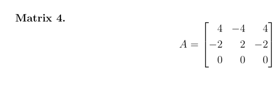 Solved Matrix 4 ー4 A=1-2 2-2 | Chegg.com