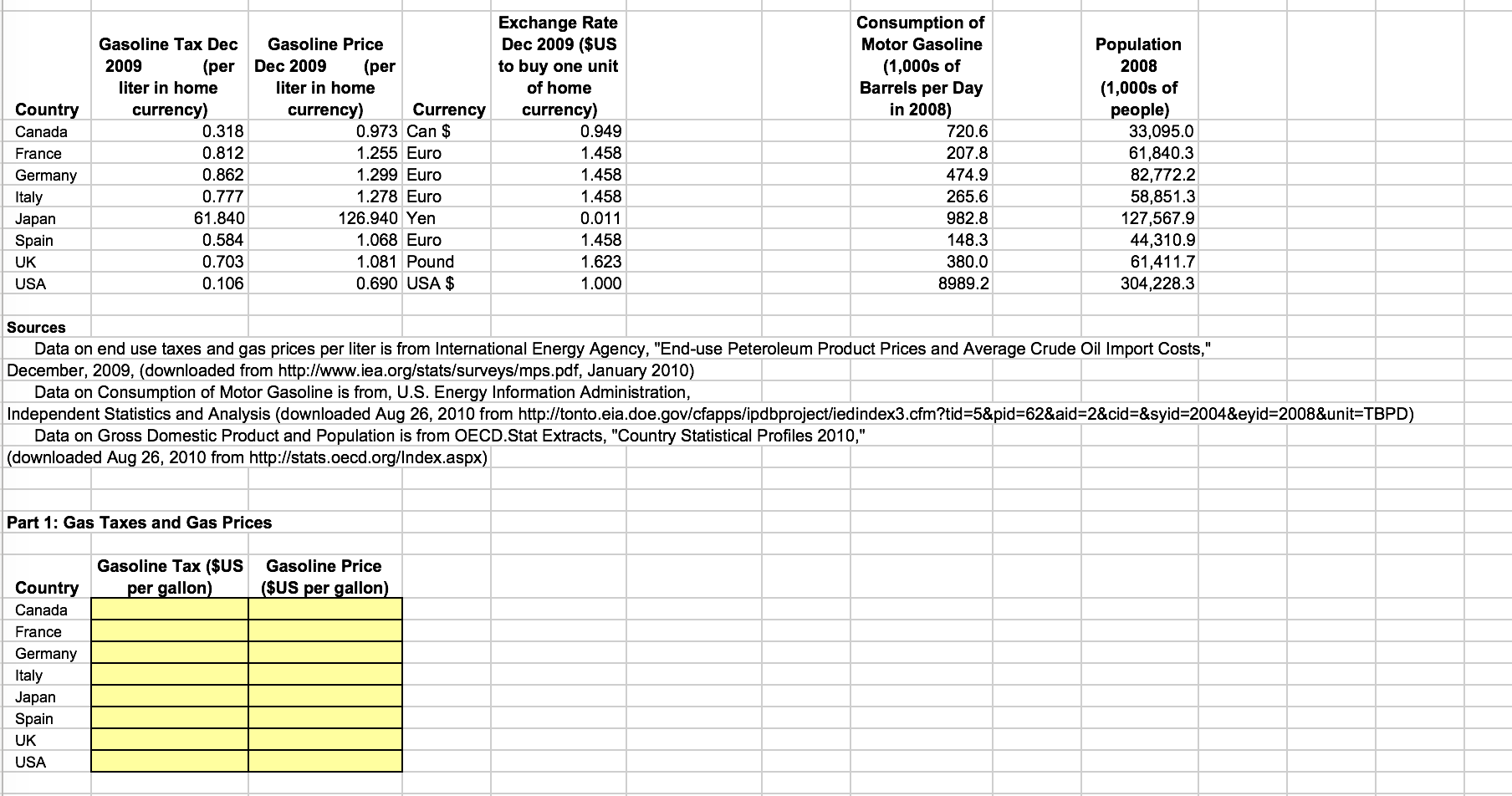 1.The tax per gallon of gas in Germany equals (round