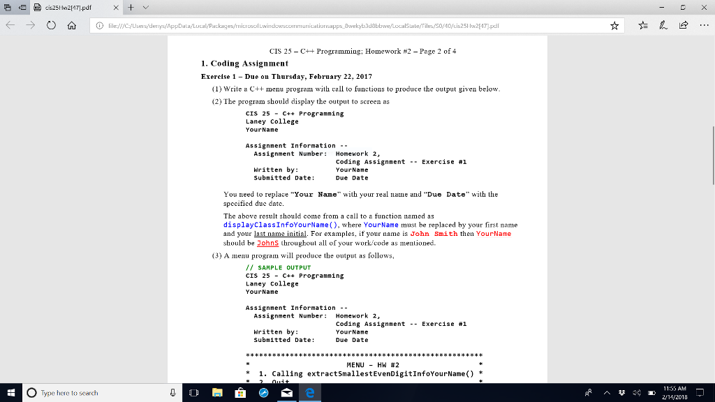 c programming functions exercises