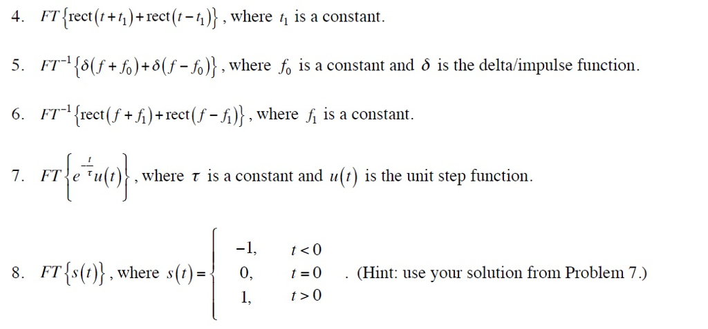 Solved Solve each of the following by hand via direct | Chegg.com