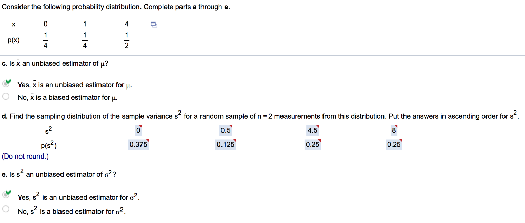Solved Consider the following probability distribution. | Chegg.com