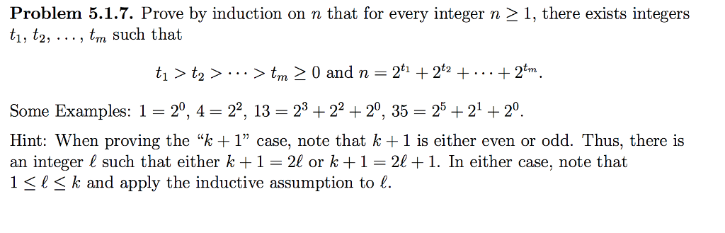 Solved Problem 5.1.7. Prove by induction on n that for every | Chegg.com