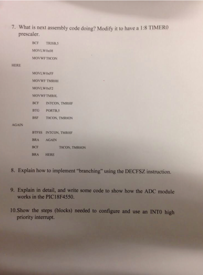 Solved 7. What is next assembly code doing? Modify it to | Chegg.com