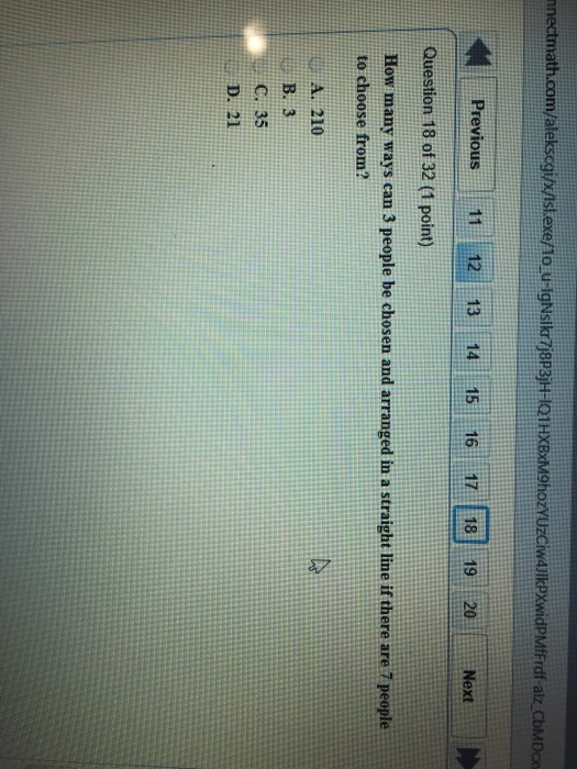 Solved How many ways can 3 people be chosen and arranged in | Chegg.com