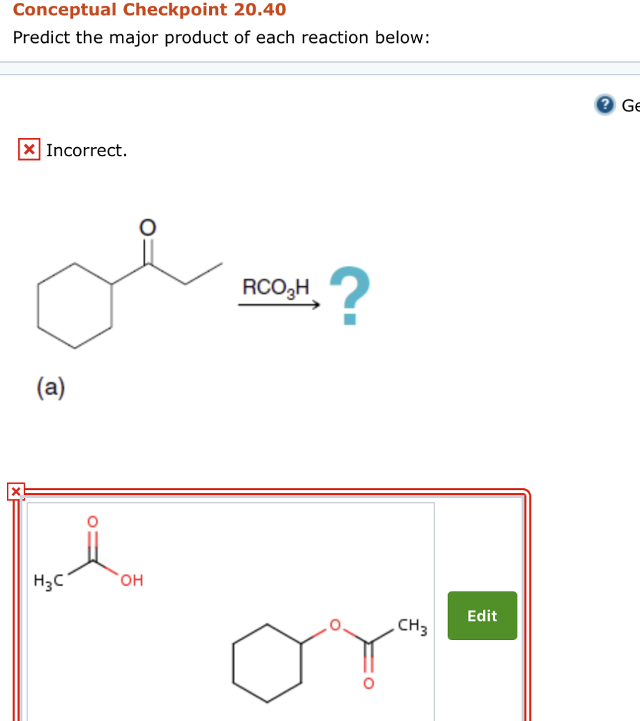 Solved Conceptual Checkpoint 20 40 Predict The Major Product Chegg