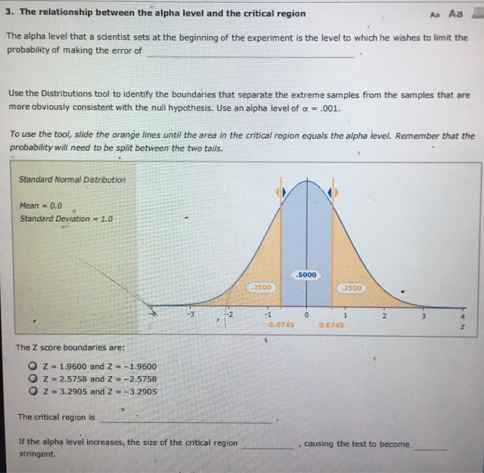 Solved The alpha level that a scientist sets at the | Chegg.com