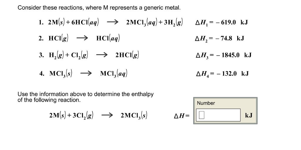 Solved Does This Problem Involve Hess s Law That Law Is Chegg