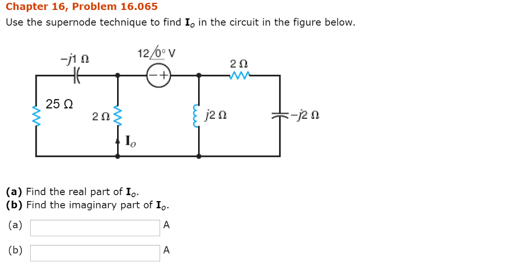 Solved Use The Supernode Technique To Find Io In The Circuit