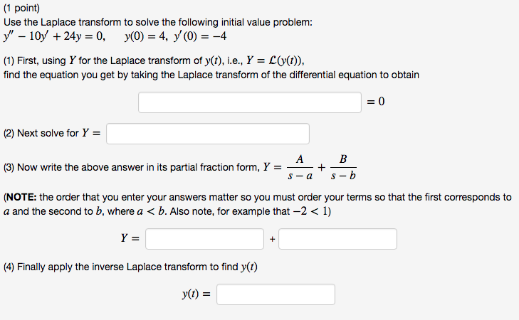 solved-use-the-laplace-transform-to-solve-the-following-chegg