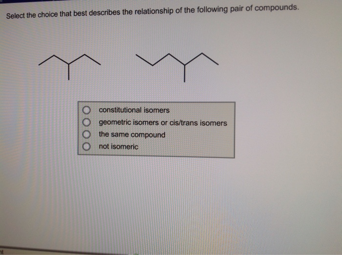 Solved: Select The Choice That Best Describes The Relation... | Chegg.com