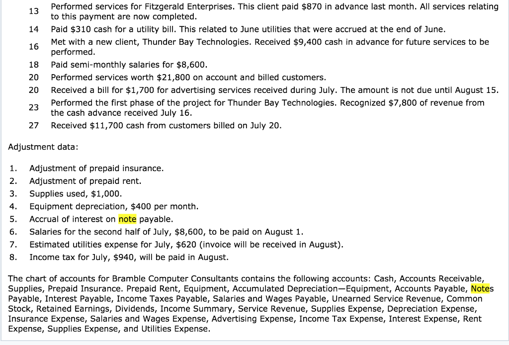 Solved Accounting Cycle Review 44 (Part Level Submission)