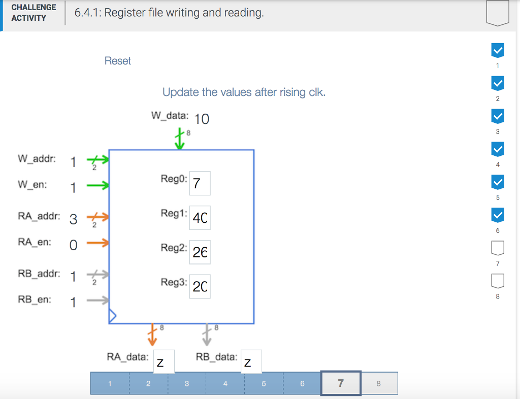 CHALLENGE ACTIVITY 6.4.1: Register file writing and | Chegg.com